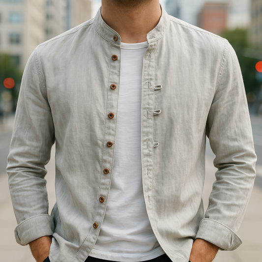 CAMISA DE LINO Y ALGODÓN