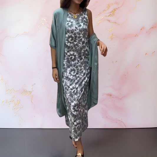 Melanie | Vestido elegante de Mujer con cárdigan