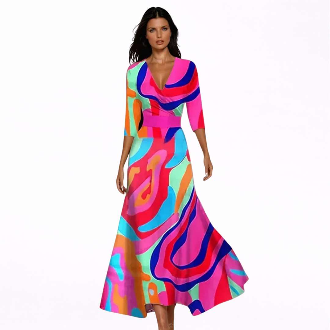 Emilia | Vestido Maxi Floreado Elegante