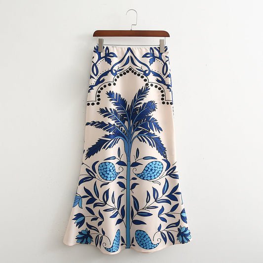 Conjunto Diana™ Elegante de Estampado Floral Azul