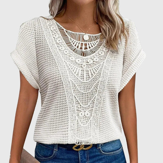 Pearl | Blusa elegante de estilo ibicenco