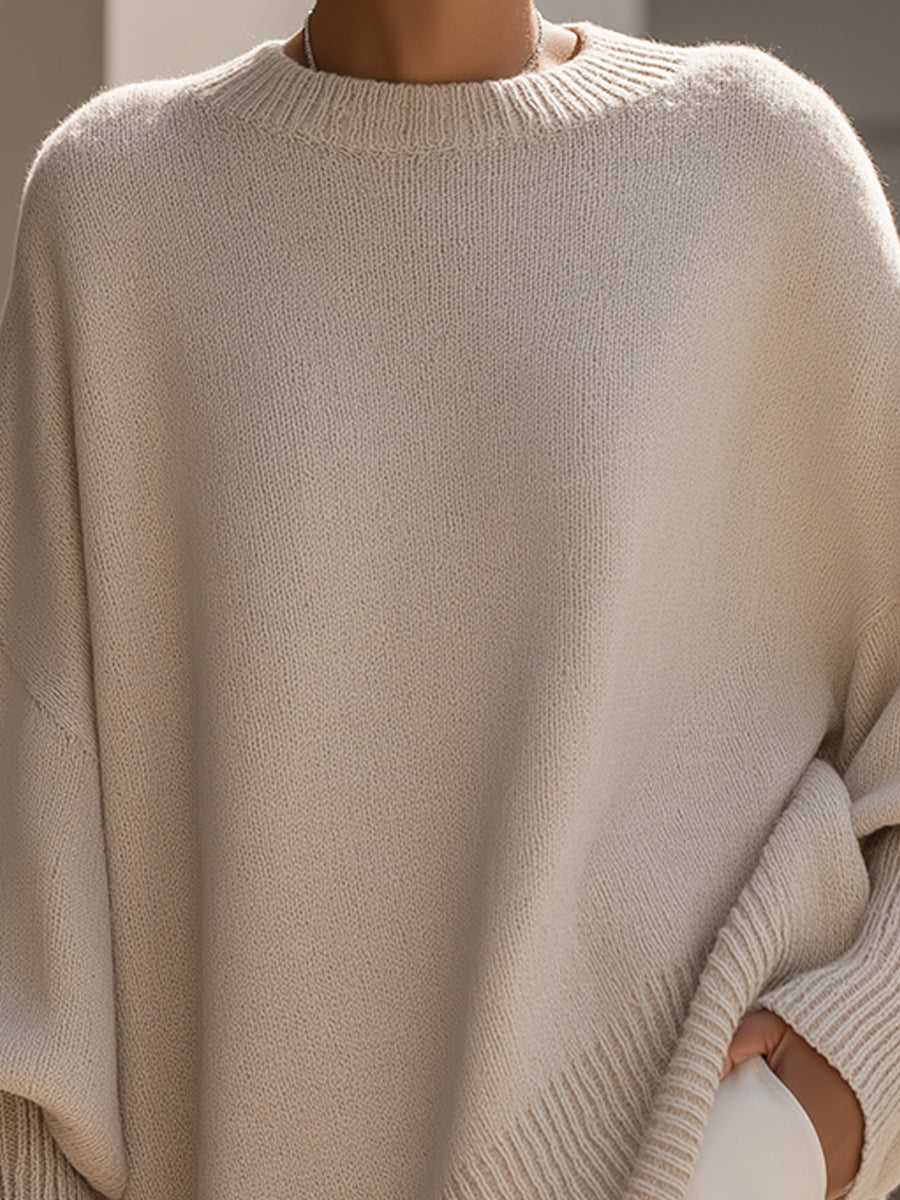ELENA | Suéter poncho oversize de punto
