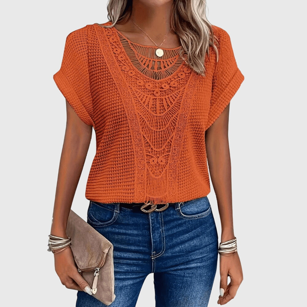 Pearl | Blusa elegante de estilo ibicenco
