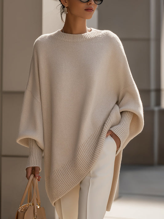 ELENA | Suéter poncho oversize de punto