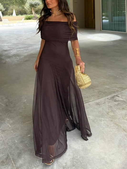 Camila | Vestido Maxi Elegante Mesh