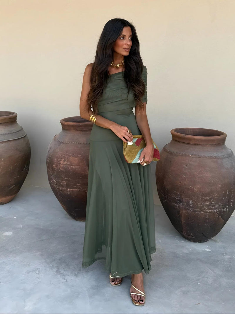 Camila | Vestido Maxi Elegante Mesh