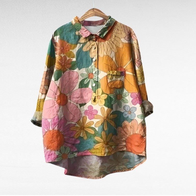 Mireva- Blusa Vintage Elegante