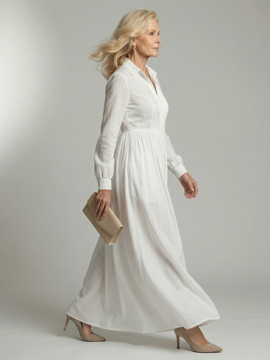 Inés | Vestido maxi vaporoso
