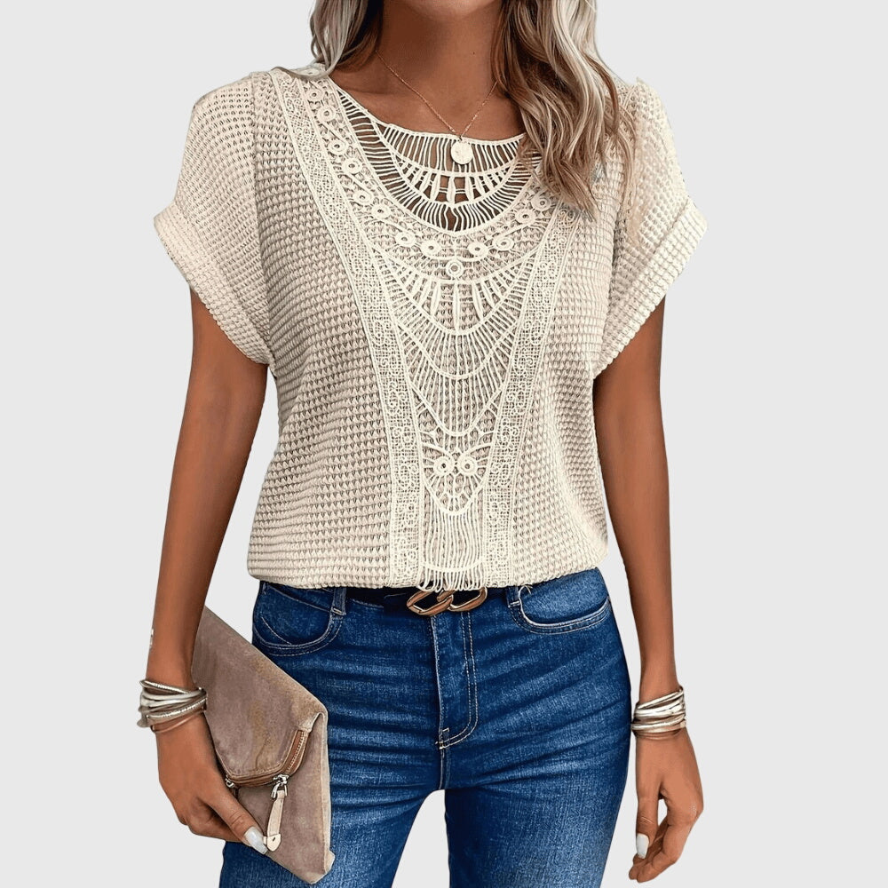Pearl | Blusa elegante de estilo ibicenco