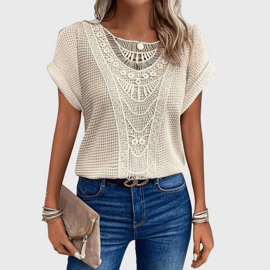 Pearl | Blusa elegante de estilo ibicenco
