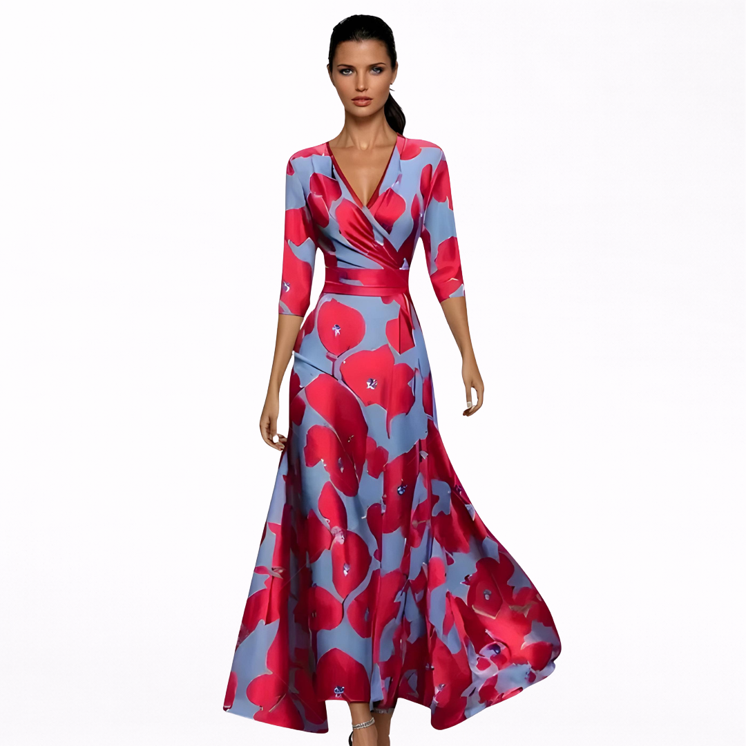 Emilia | Vestido Maxi Floreado Elegante