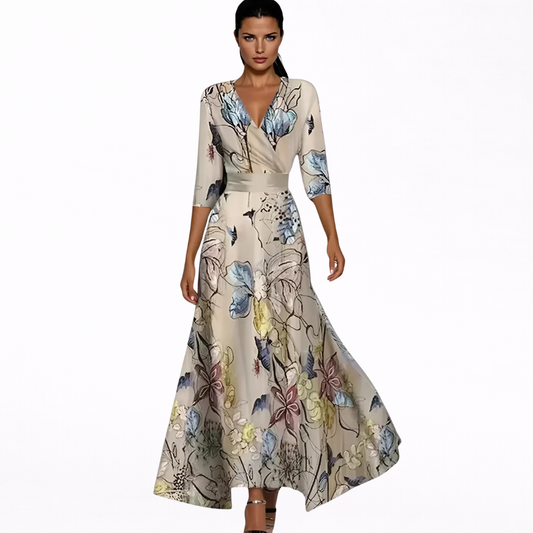 Emilia | Vestido Maxi Floreado Elegante
