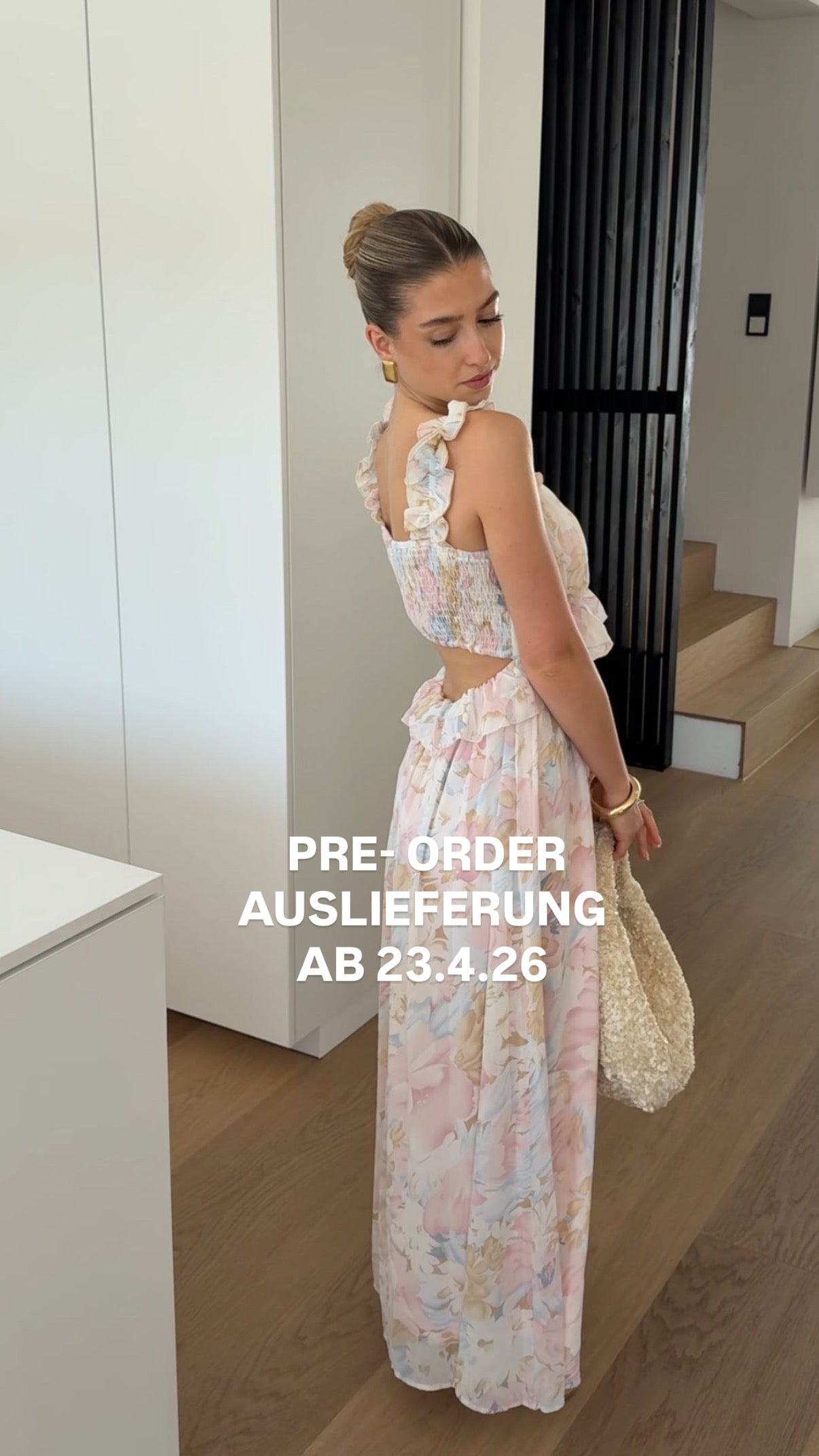 Vestido maxi de flores