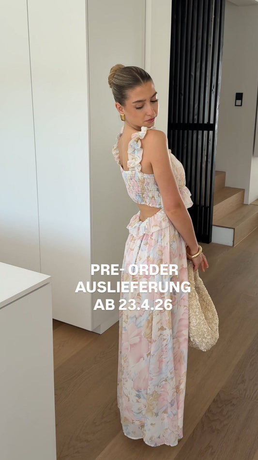 Vestido maxi de flores
