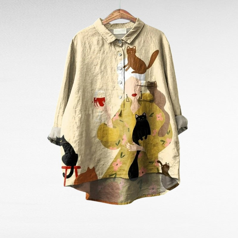 Mireva- Blusa elegante vintage