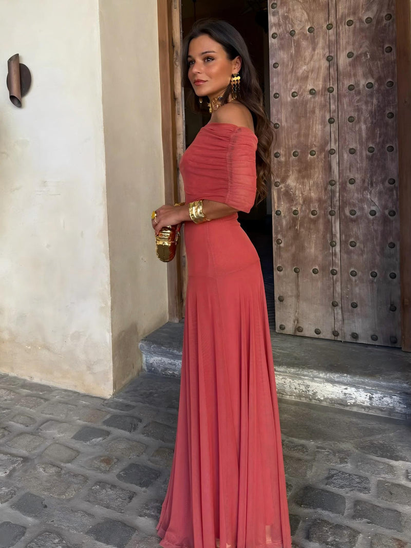 Camila | Vestido Maxi Elegante Mesh