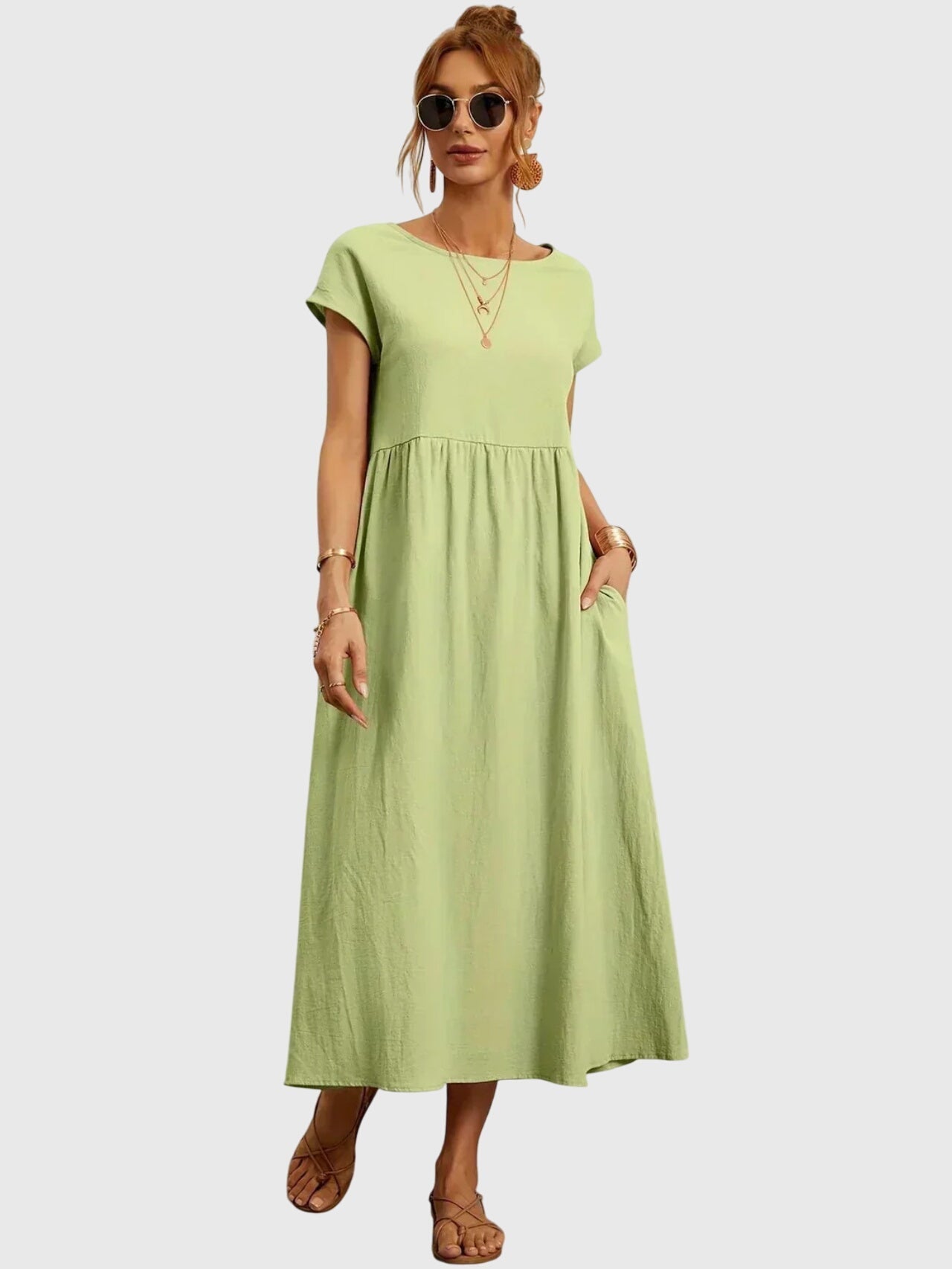 Giselle™ - Vestido casual con bolsillos