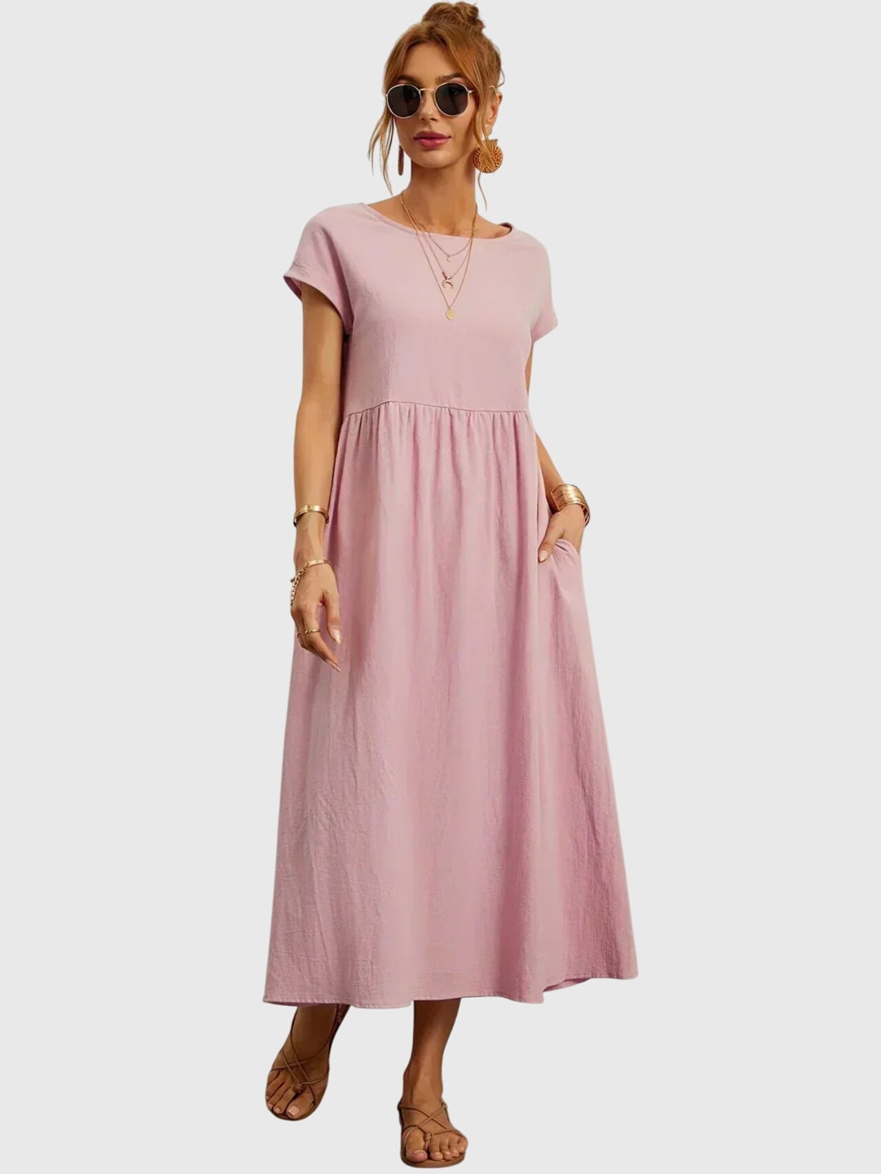 Giselle™ - Vestido casual con bolsillos