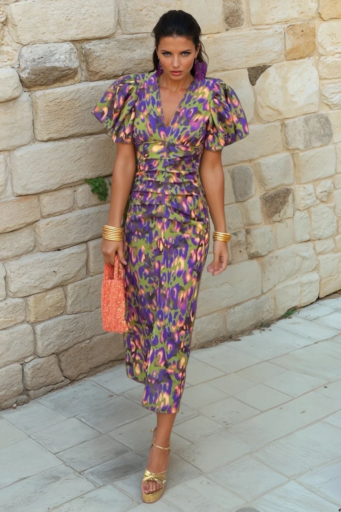 TORÁ | Vestido estampado de diseño