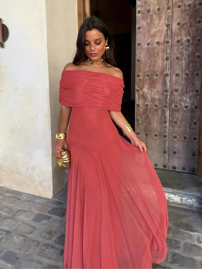 Camila | Vestido Maxi Elegante Mesh