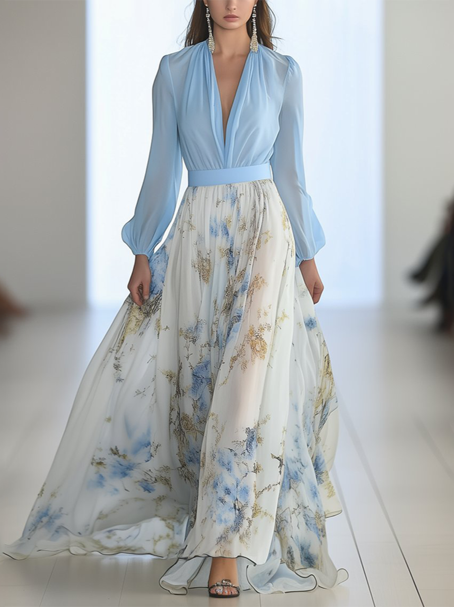 Tess™ | Vestido largo con estampado floral
