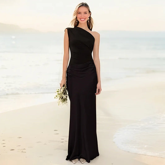 Vestido Maxi con Culpabilidad en Satén