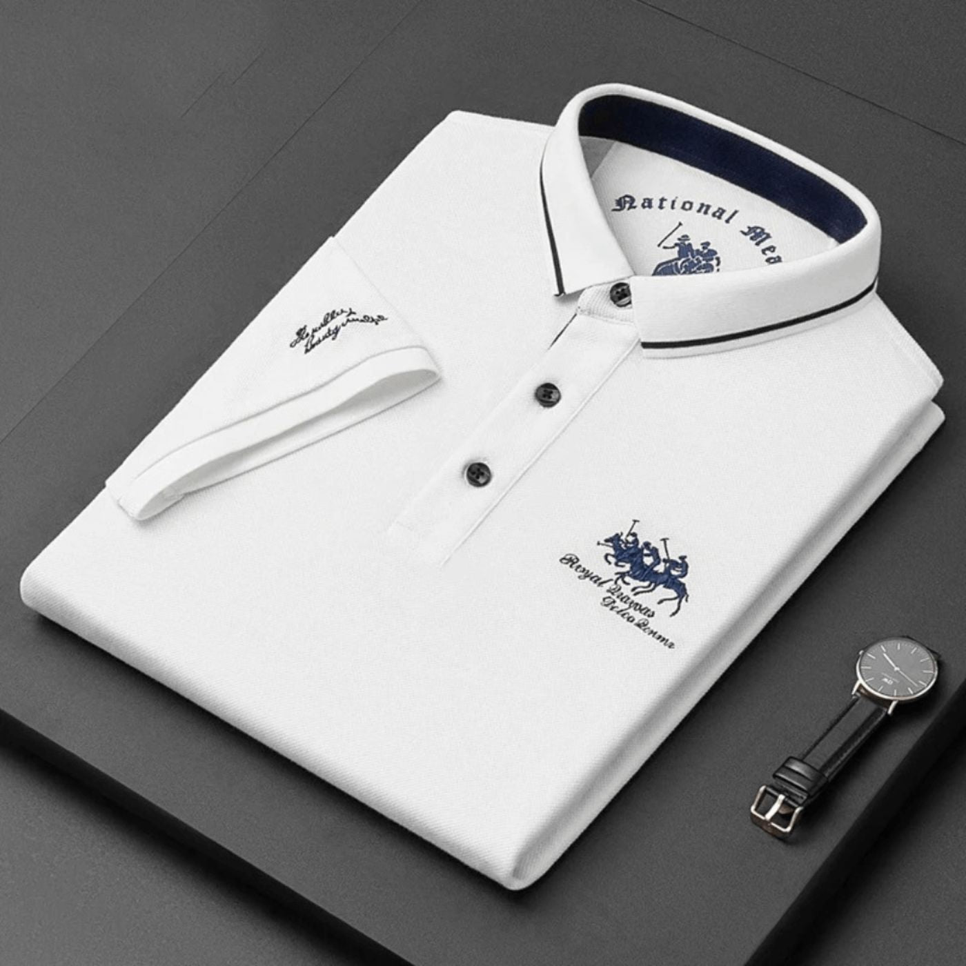 JOSEPH | Polo clásico de algodón con bordado exclusivo