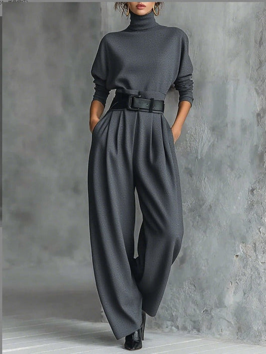 JULIET | Conjunto de cuello alto y pantalón recto