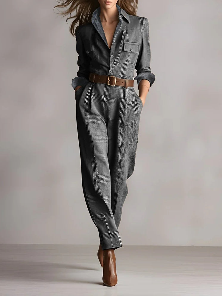 Ana | Mono elegante de cuadros