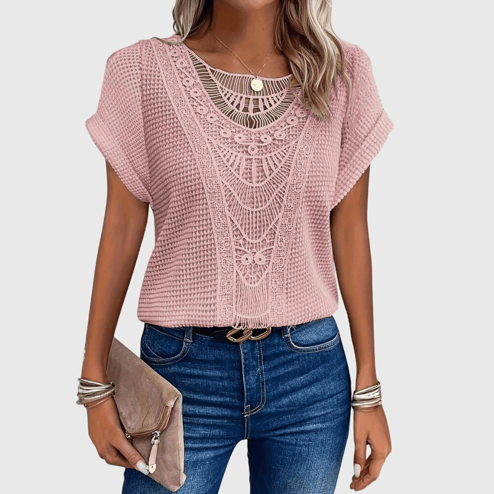 Pearl | Blusa elegante de estilo ibicenco