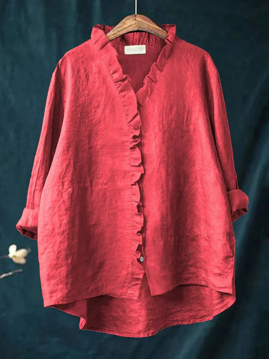 SELENA | Blusa minimalista con volantes