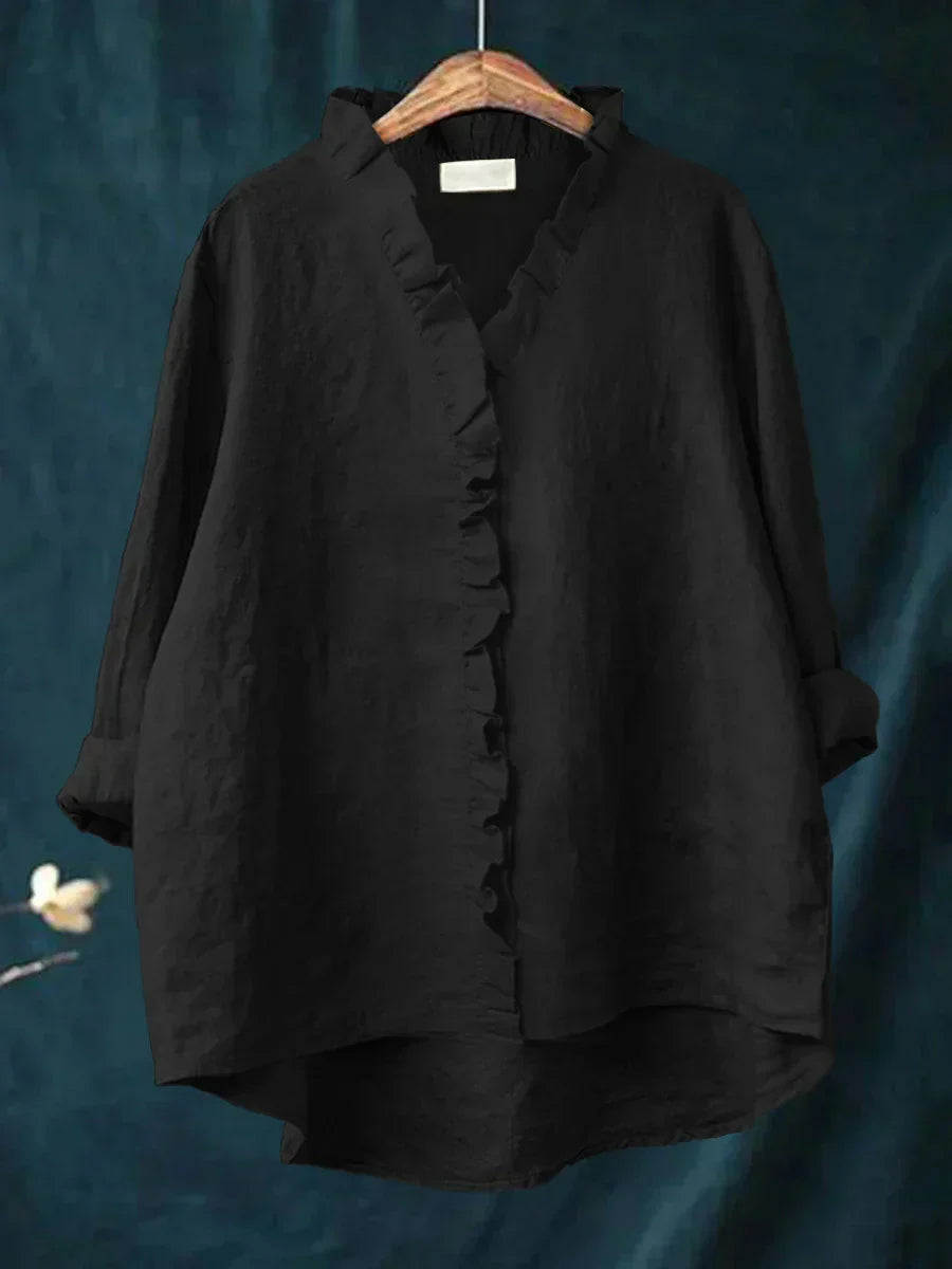 SELENA | Blusa minimalista con volantes
