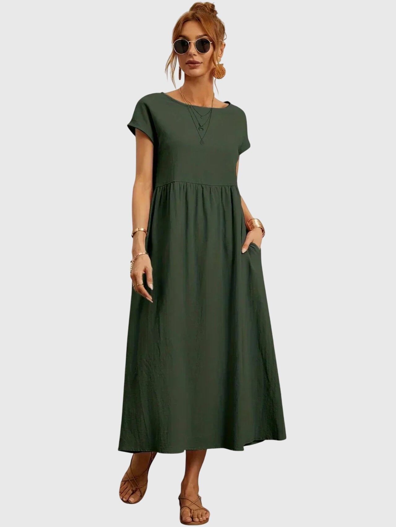 Giselle™ - Vestido casual con bolsillos