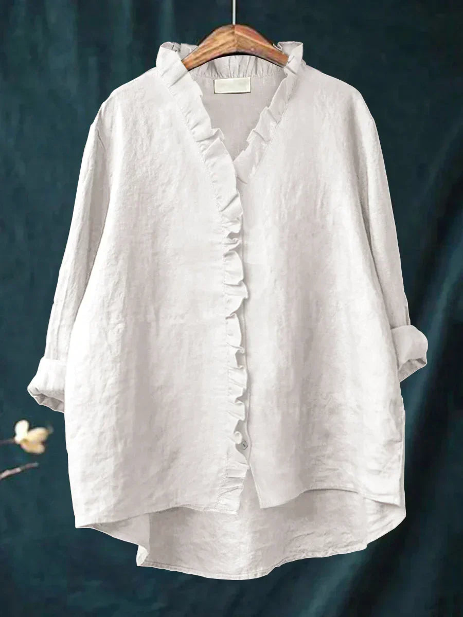 SELENA | Blusa minimalista con volantes