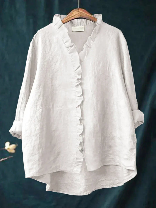 SELENA | Blusa minimalista con volantes