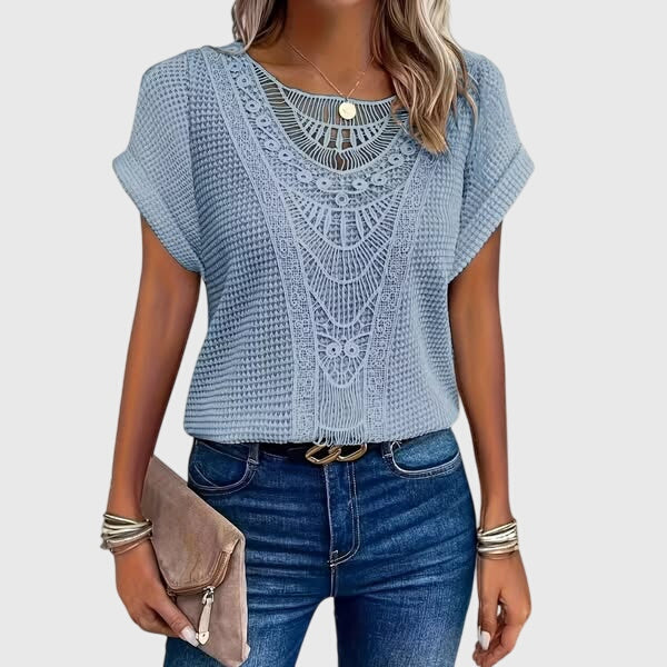 Pearl | Blusa elegante de estilo ibicenco