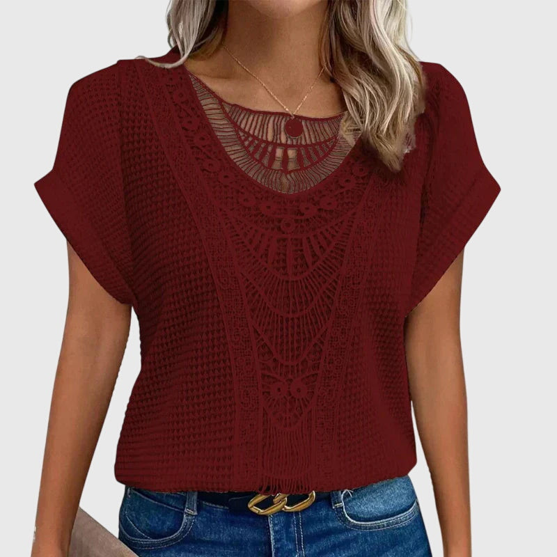 Pearl | Blusa elegante de estilo ibicenco