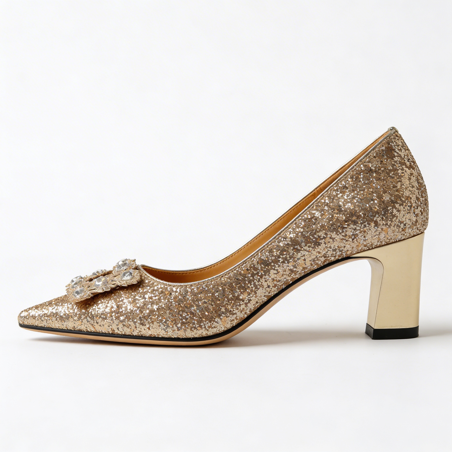 Magdalena | Zapatos de salón ortopédicos con brocado