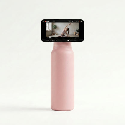 HidroFlow™ | Termo premium con soporte magnético para celular.
